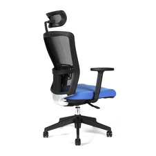 Kancelářská židle Themis s podhlavníkem, modrá