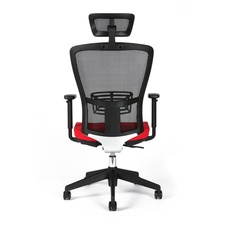 Kancelářská židle Themis s podhlavníkem, červená