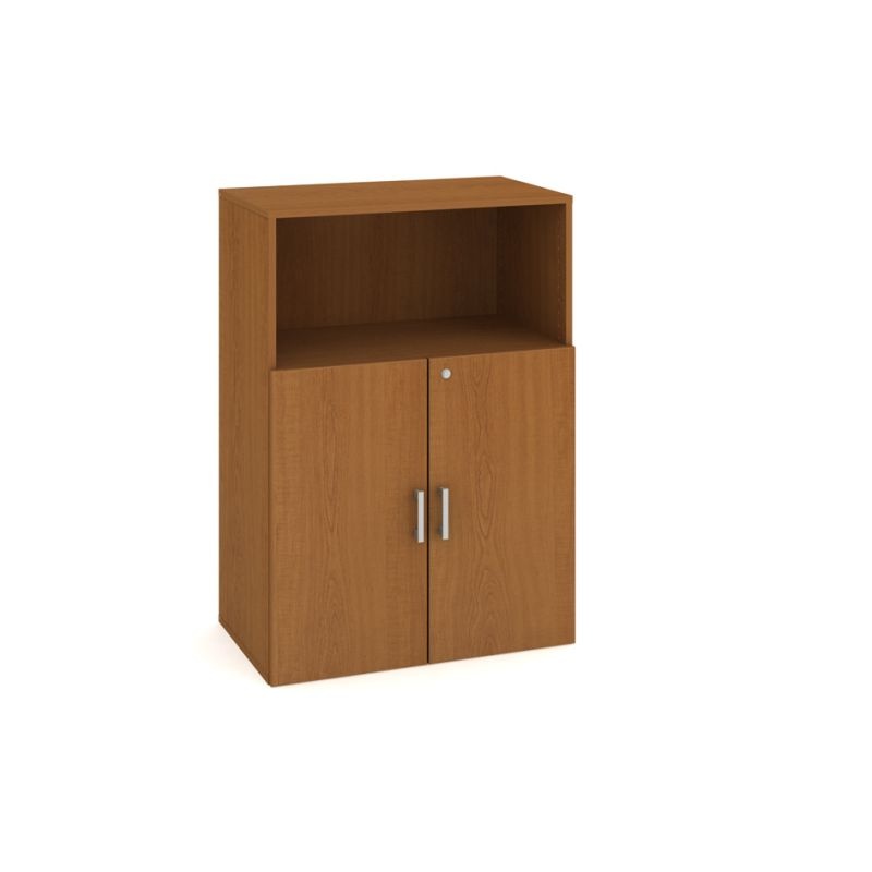Kancelářská policová skříň DZ 3 80 02 - 111x80 cm, zámek Huwill