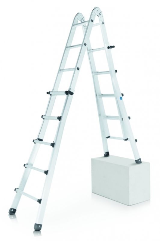 Čtyřdílný teleskopický žebřík Variotec V, 4x4 přičle