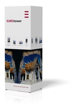 Výstavní reklamní pravoúhlý panel EUROtower 3 včetně potisku