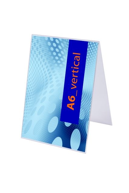 Plexi stojánek A6 ve tvaru A, vertikální