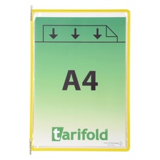 Závěsné kapsy TARIFOLD s úchyty A4, otevřené shora, žluté