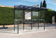 Autobusová zastávka CONVI vitráž napravo - 3