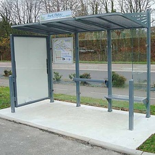 Autobusová zastávka CONVI vitráž napravo i nalevo - 2