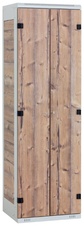 Šatní skříň 2-dveřová kov-lamino borovice T1525-CVA