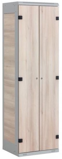 Šatní skříň 2-dveřová kov-lamino akácie T1750-CZA