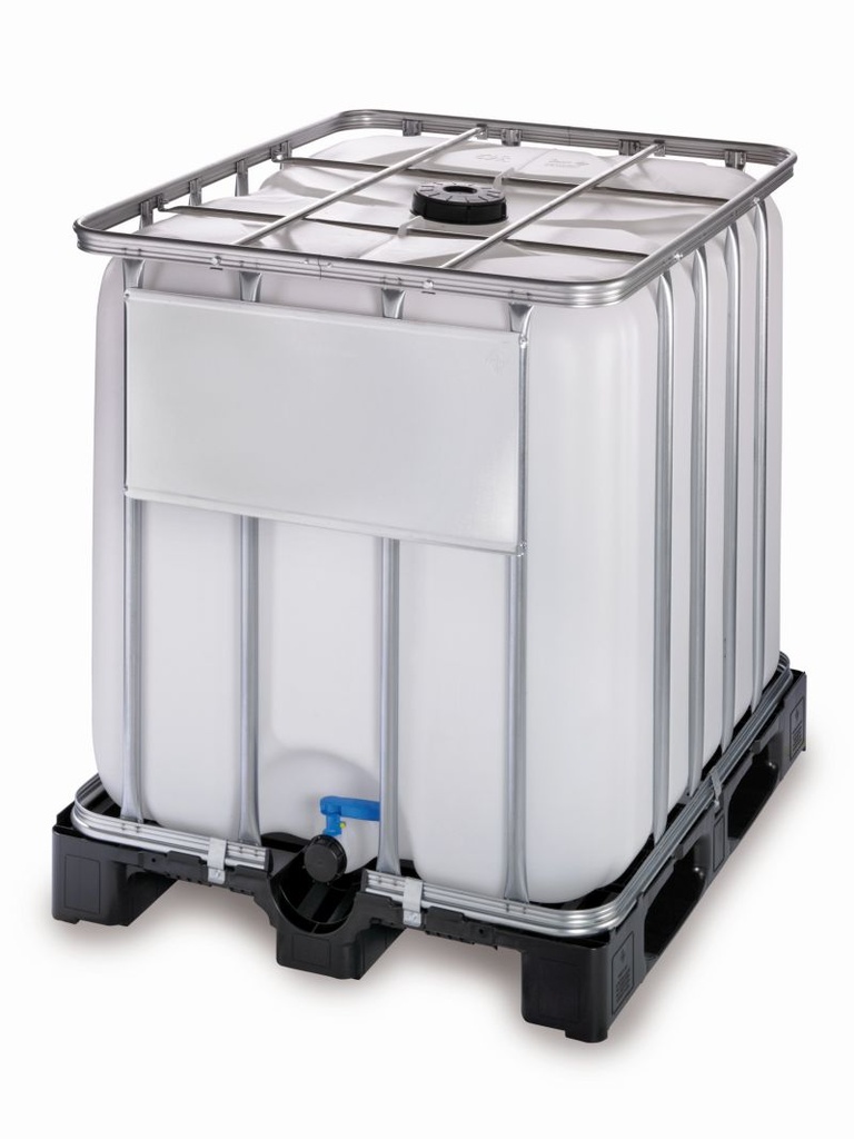 Nový IBC kontejner 1000L, plastová paleta, potravinářský atest