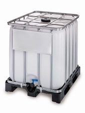 Nový IBC kontejner 1000L, plastová paleta, potravinářský atest