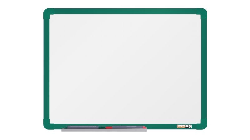 Magnetická tabule boardOK 60x45 email, zelený rám