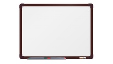 Magnetická tabule boardOK 60x45 email, hnědý rám
