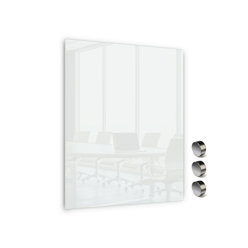 Skleněná magnetická tabule Memoboards, 60x40 cm, bílá