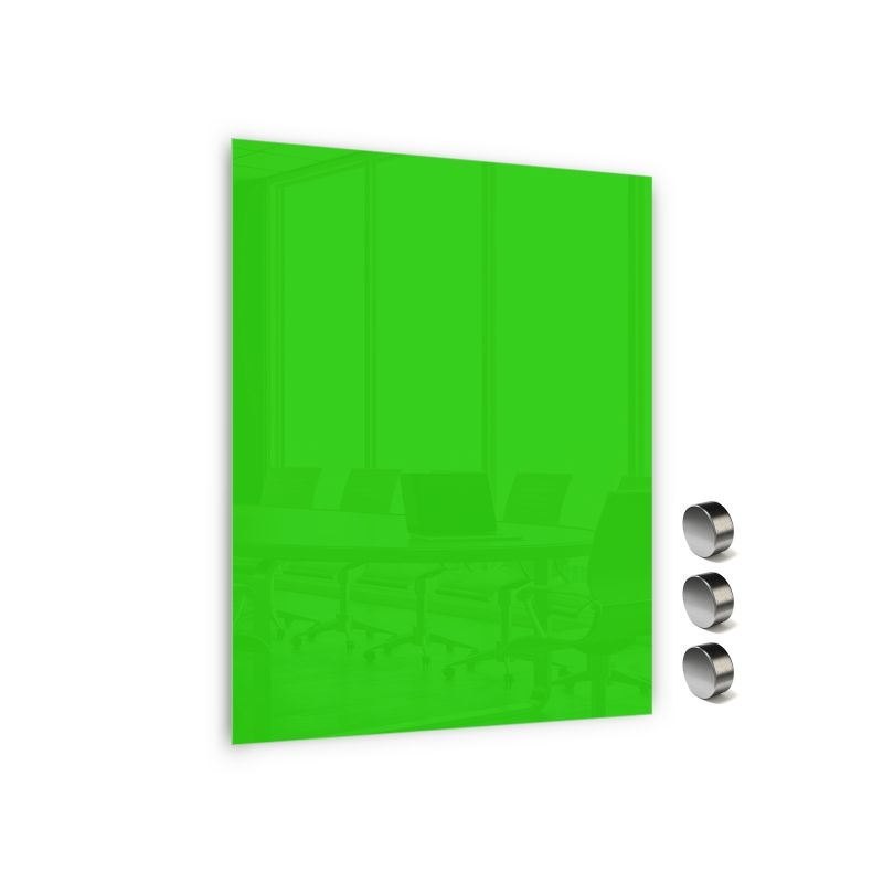 Skleněná magnetická tabule Memoboards, 60x40 cm, zelená