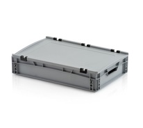 Plastová Euro přepravka 600x400x120 mm s víkem