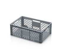 Plastová Euro přepravka 600x400x220 mm, perforovaná