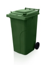Plastová popelnice 240l, zelená