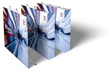 Prezentační a reklamní stěna EUROtex 3x3 včetně potisku