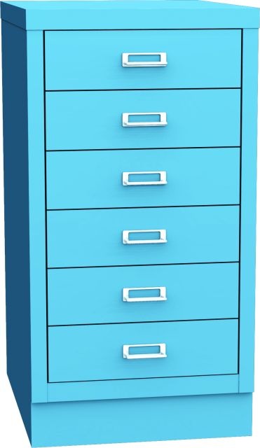 Zásuvková skříň KSZ 36 B, modrá