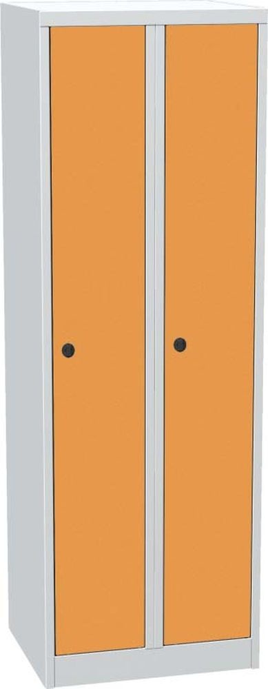 KOVOS šatní skříň BAS 32 AH, dveře HPL, oranžová