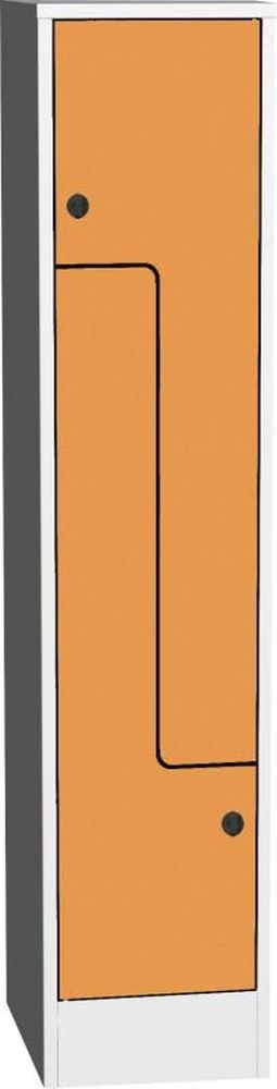 KOVOS šatní skříň Z SZS 41 AH, dveře HPL, oranžová