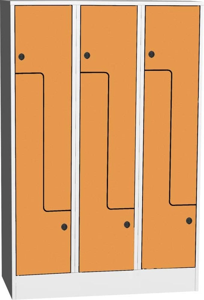 Šatní skříň Z SZS 43 AH, dveře HPL, oranžová