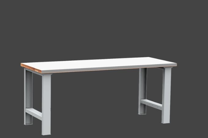KOVOS dílenský stůl DPS 2601 s oplechovanou pracovní deskou