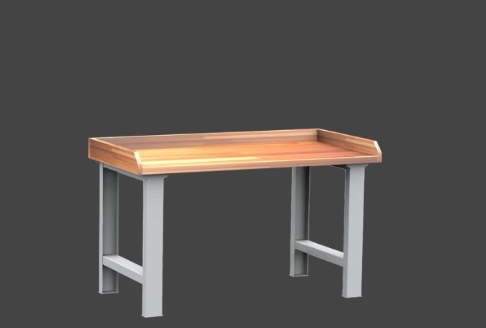 Dílenský stůl DPS 1801 s bukovou spárovkou se zvýšenou hranou