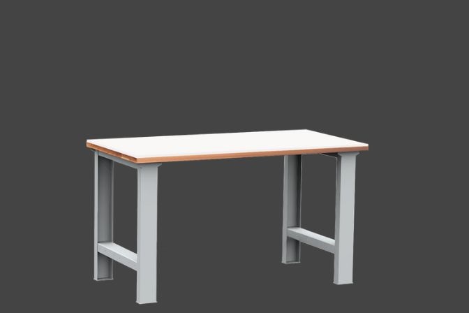 Dílenský stůl DPS 1N01 s bukovou spárovkou a PP deskou