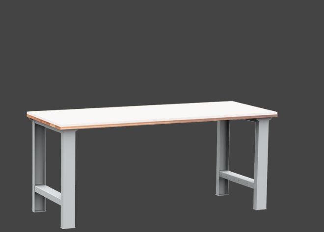 Dílenský stůl DPS 2C01 s bukovou spárovkou a PP deskou