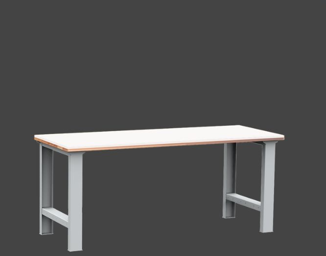 Dílenský stůl DPS 2D01 s bukovou spárovkou a PE deskou