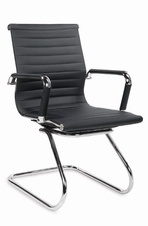 Kancelářská židle Deluxe skid, černá