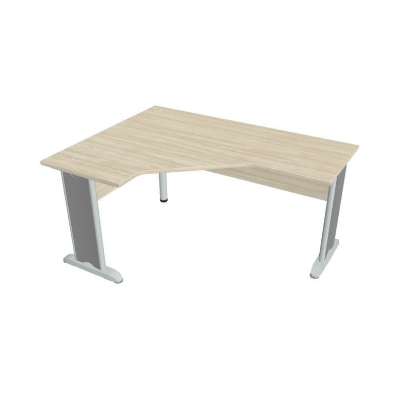 HOBIS kancelářský stůl pracovní tvarový, ergo pravý - CEV 60 P, akát
