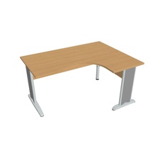 HOBIS kancelářský stůl pracovní tvarový, ergo levý - CE 2005 L, buk