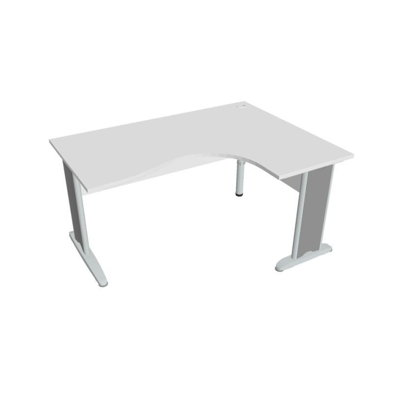 HOBIS kancelářský stůl pracovní tvarový, ergo levý - CE 2005 L, bílá