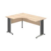 HOBIS kancelářský stůl pracovní tvarový, ergo pravý - CE 2005 P, akát