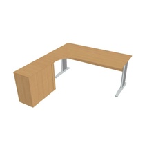 HOBIS kancelářský stůl pracovní, sestava pravá - CE 1800 HR P, buk