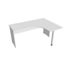 HOBIS kancelářský stůl pracovní tvarový, ergo levý - GE 60 L, bílá