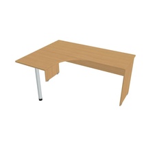 HOBIS kancelářský stůl pracovní tvarový, ergo pravý - GE 60 P, buk