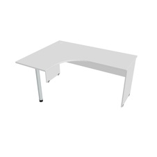 HOBIS kancelářský stůl pracovní tvarový, ergo pravý - GE 60 P, bílá