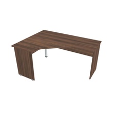 HOBIS kancelářský stůl pracovní tvarový, ergo pravý - GEV 60 P, ořech