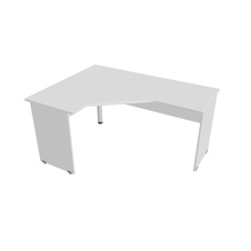 HOBIS kancelářský stůl pracovní tvarový, ergo pravý - GEV 60 P, bílá