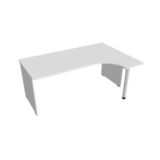 HOBIS kancelářský stůl pracovní tvarový, ergo levý - GE 1800 L, bílá