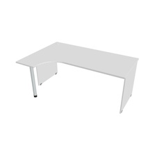 HOBIS kancelářský stůl pracovní tvarový, ergo pravý - GE 1800 P, bílá