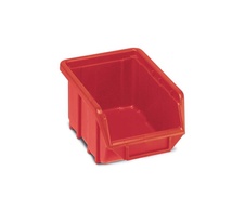 Plastový stohovatelný box 111, červený