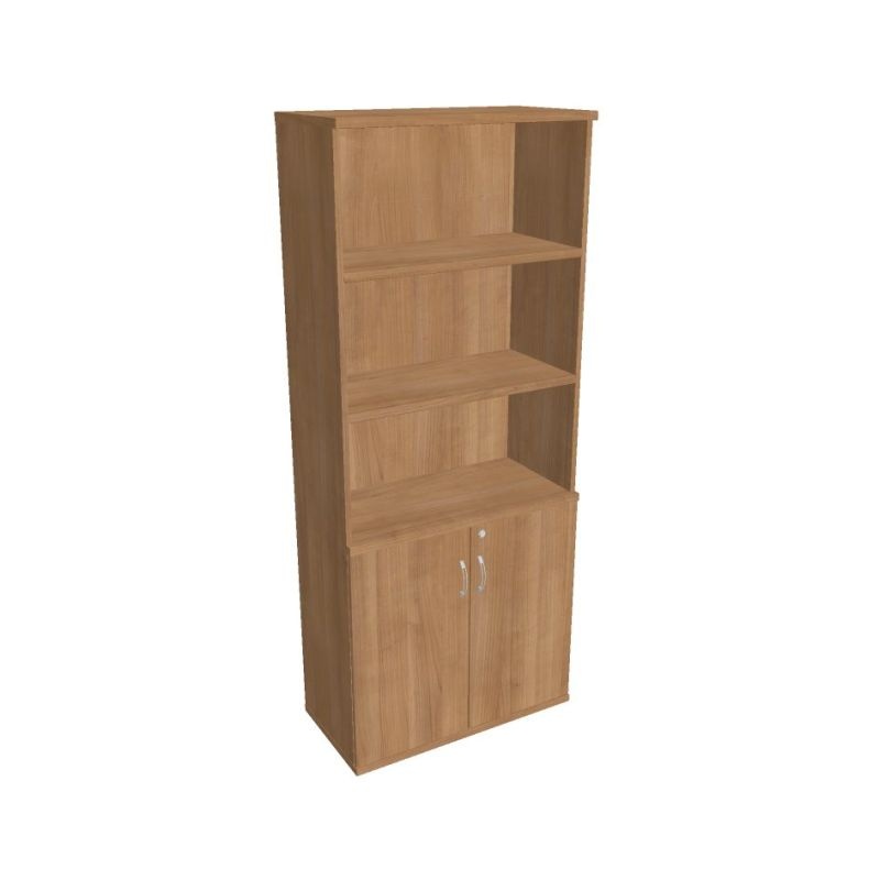 HOBIS kancelářská policová skříň - SZ 5 80 03, zámek Huwill, višeň