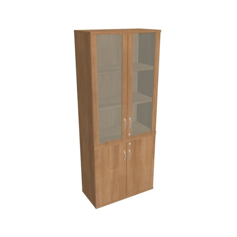 HOBIS kancelářská policová skříň - SZ 5 80 09, zámek Huwill, višeň