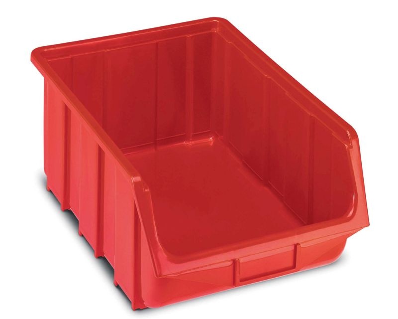 Plastový stohovatelný box 115, červený