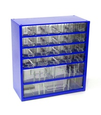 Závěsná skříňka MEDIUM 20xA, 2xB, 1xC, modrá