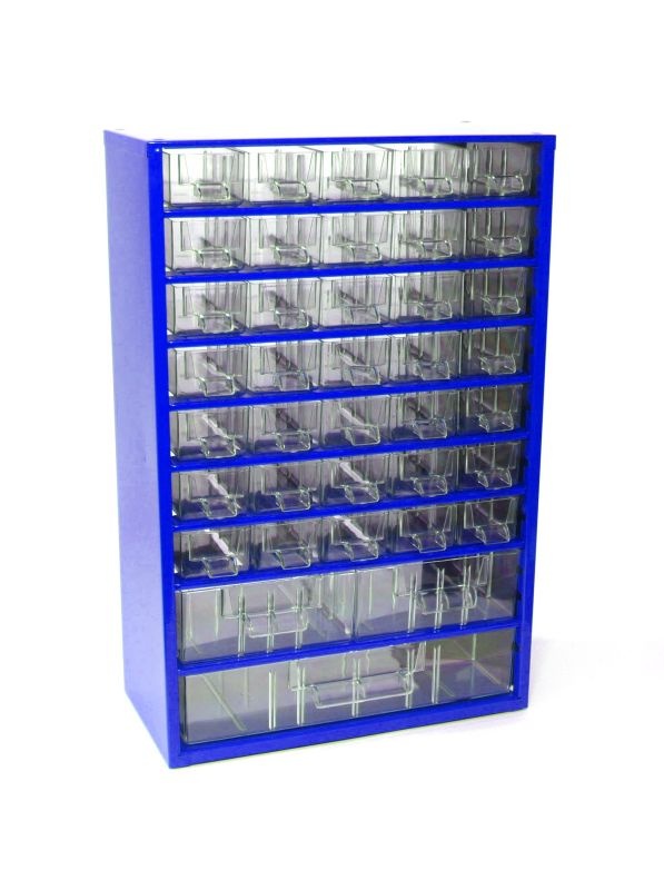 Závěsná skříňka MEDIUM 35xA, 2xB, 1xC, modrá