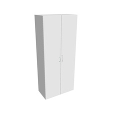 HOBIS kancelářská šatní skříň - DZR 5 80 01, rozvorový zámek, bílá